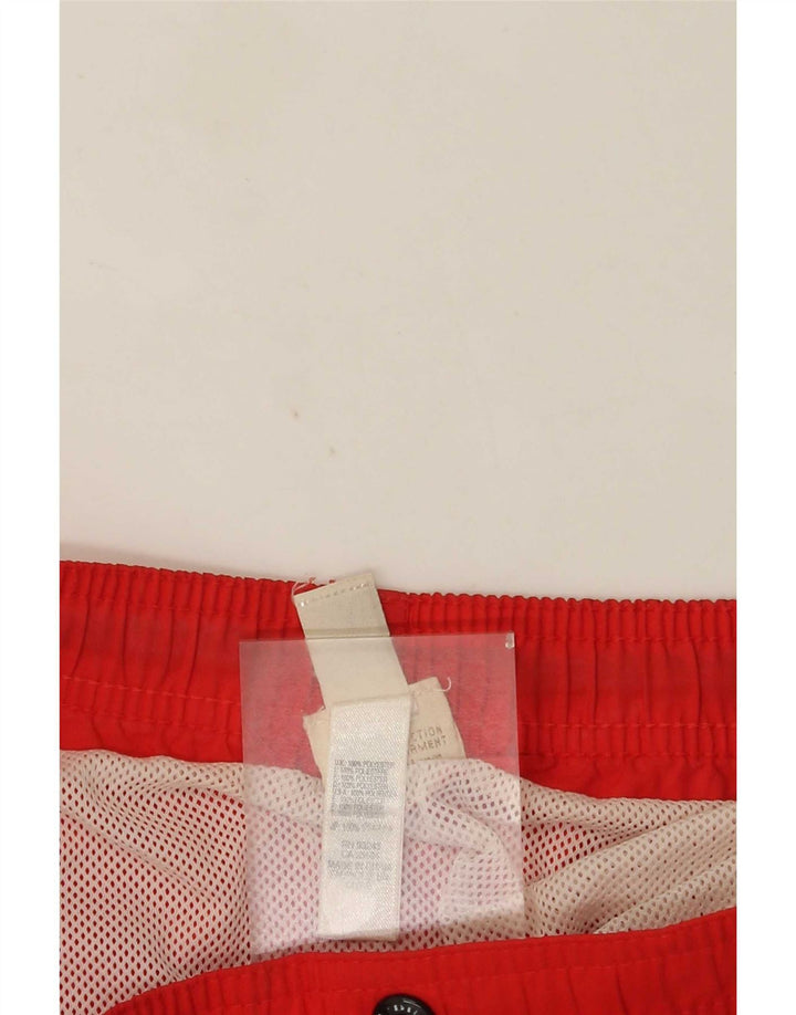 Diesel Herren-Badeshorts mit Grafik, mittelrot, Polyester