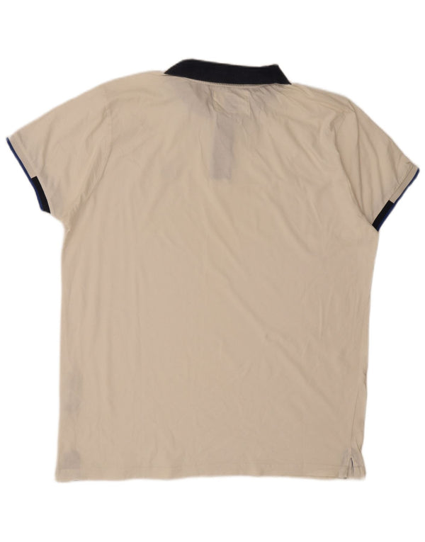 North Sails Herren Rugby-Poloshirt 2XL aus weißer Baumwolle