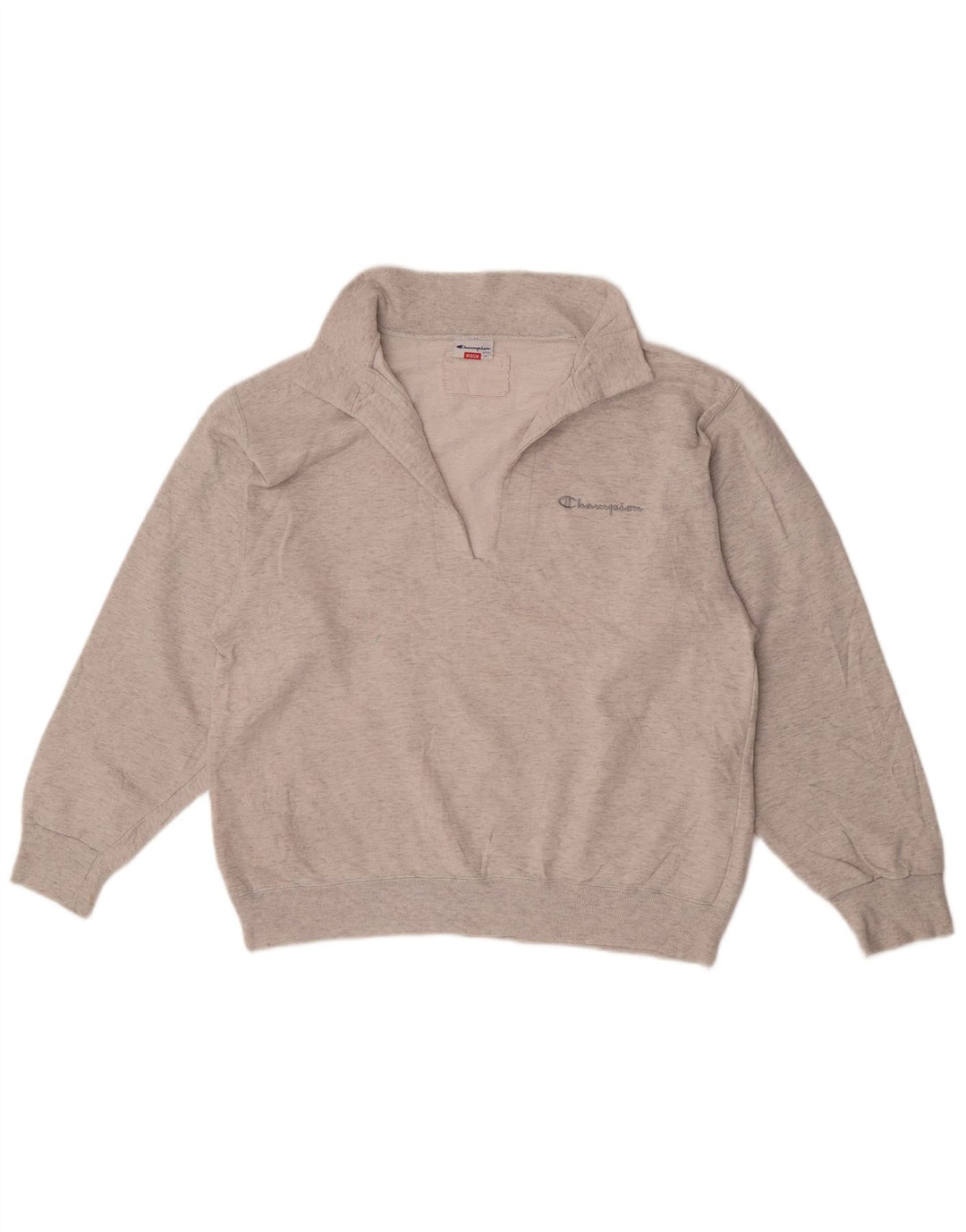 Champion Womens Loose Fit Sweatshirt Pullover UK 14 Mittelgrau meliert