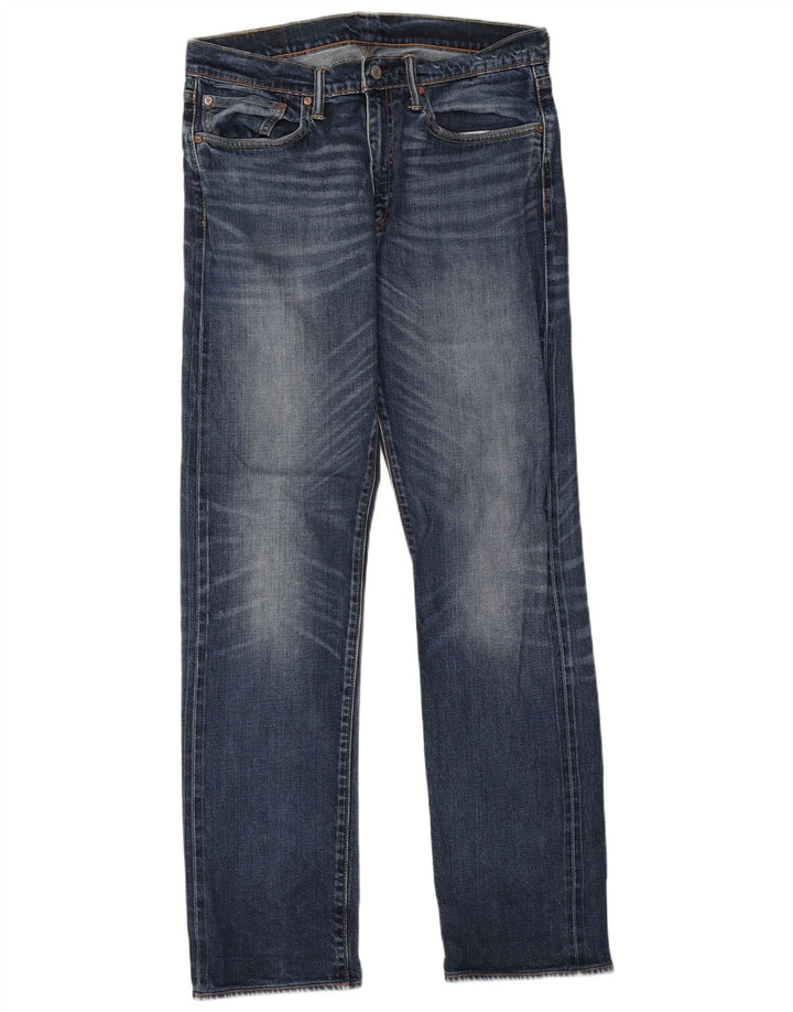 Levi's Herren 514 Straight Jeans W34 L34 Blaue Baumwolle