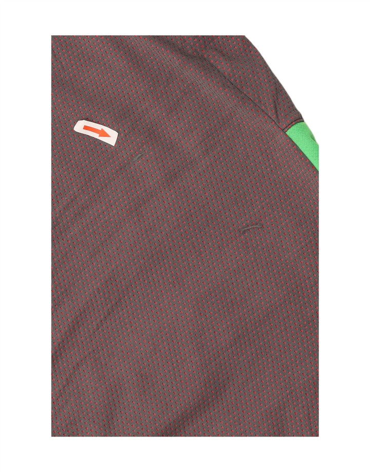 Adidas Herren Grafik-Weste, großes graues Farbblock-Polyester