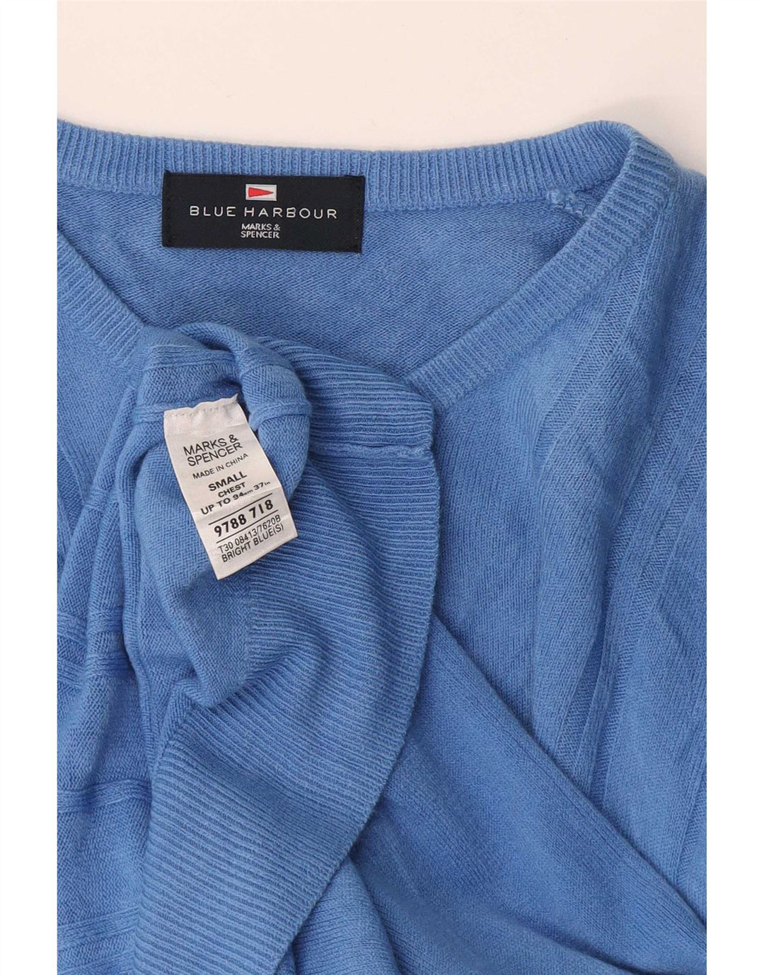 Marks & Spencer Damen Blue Harbor V-Ausschnitt Pullover Pullover UK 10 Small