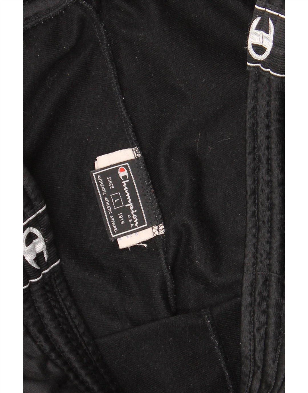 Champion Herren-Trainingshose mit Grafik, groß, aus schwarzem Polyester