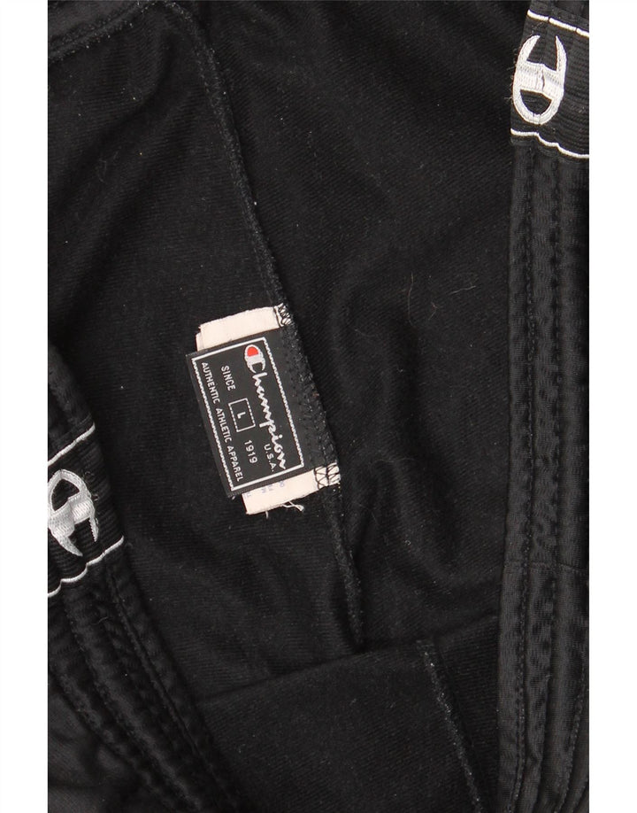 Champion Herren-Trainingshose mit Grafik, groß, aus schwarzem Polyester