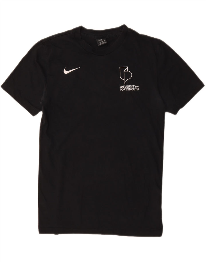 Nike Herren Dri Fit Graphic T-Shirt Top Small Schwarz Baumwolle