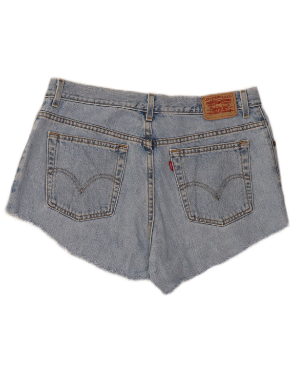 LEVI'S Damen 550 Relaxed Fit Denim-Shorts mit hoher Taille US 16 2XL W34 Blau
