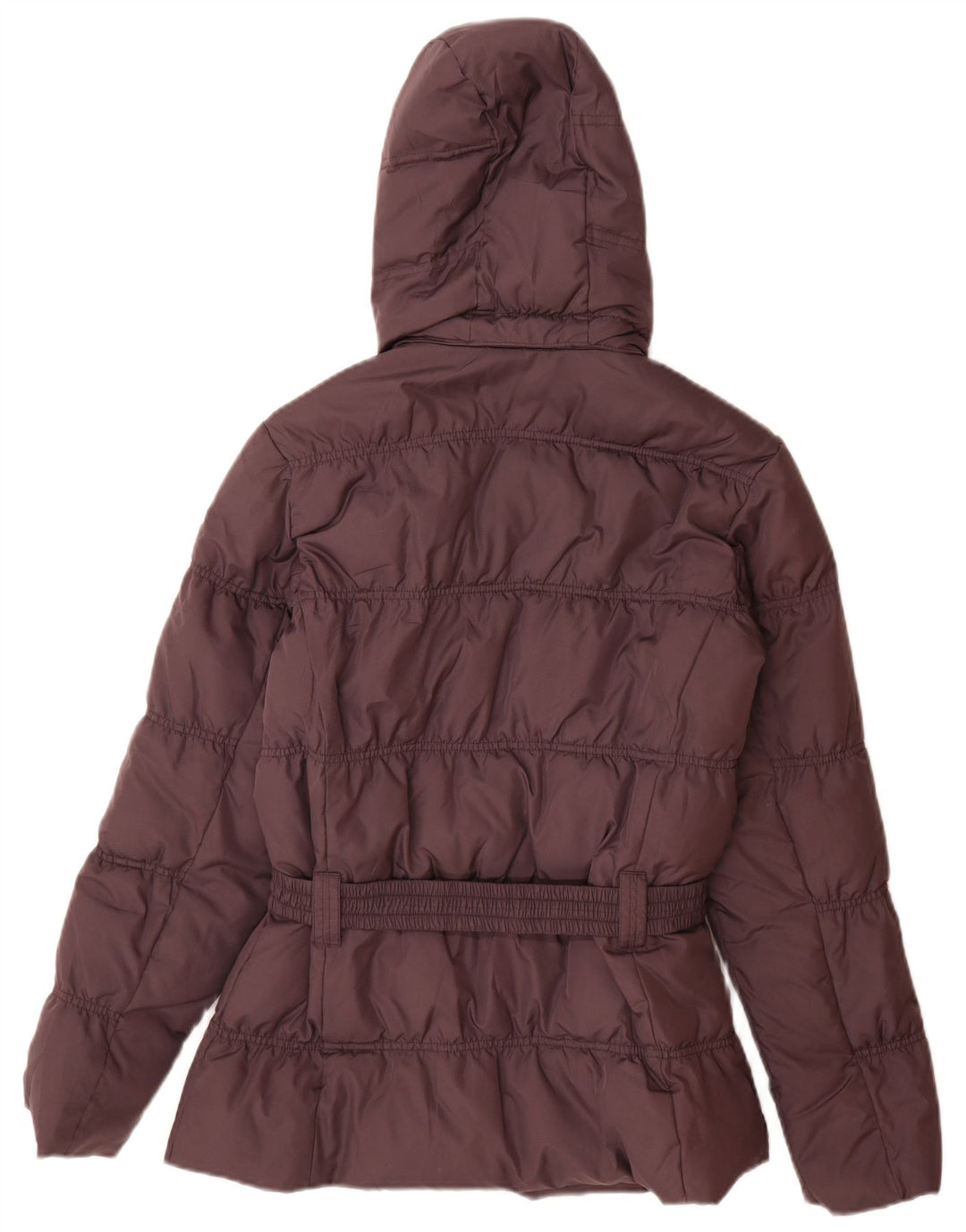 BRUGI Wattierte Damenjacke mit Kapuze, IT 42, Mittelviolett, Polyester