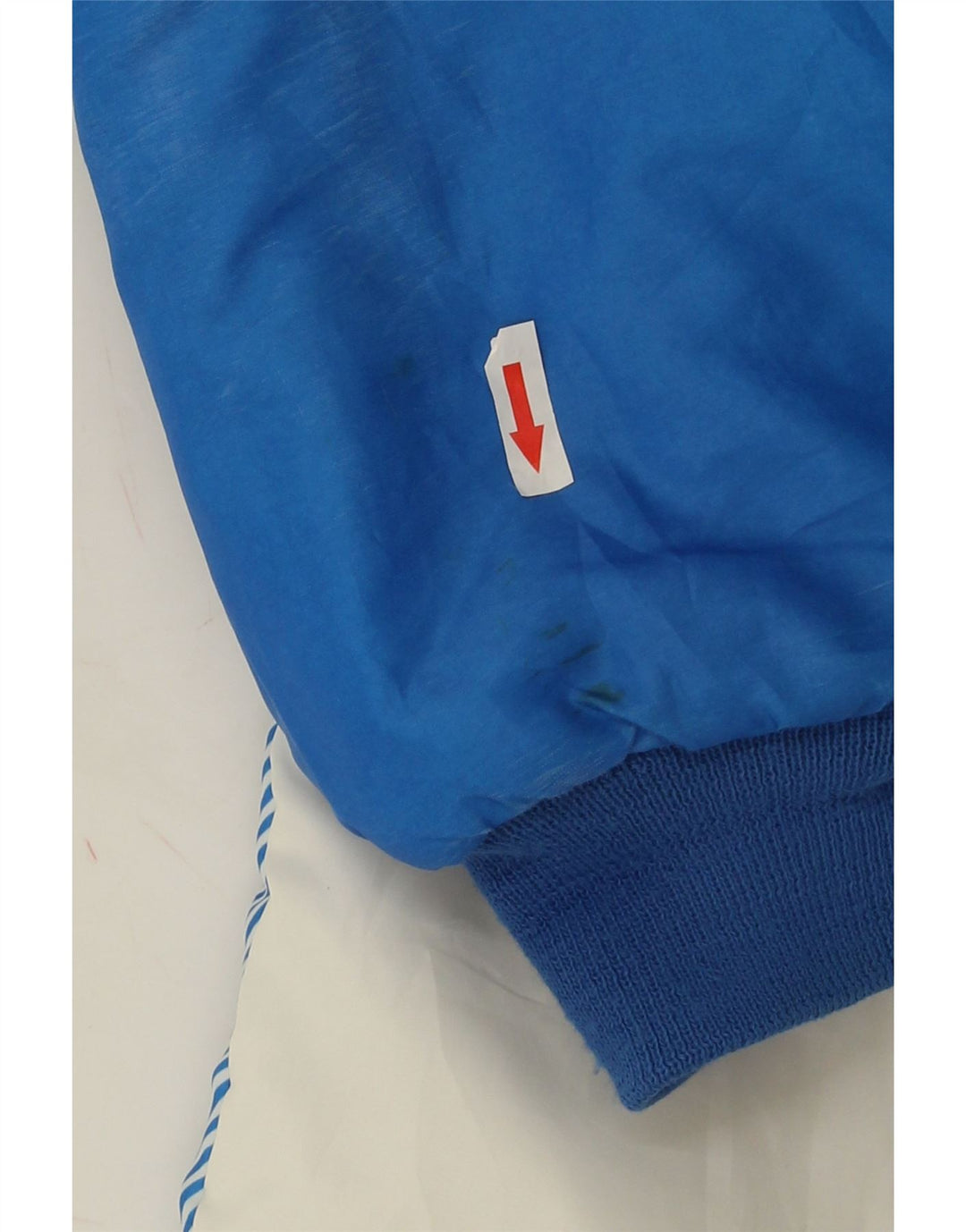 Vintage Herren Wattierte Jacke UK 42 XL Blau Colourblock