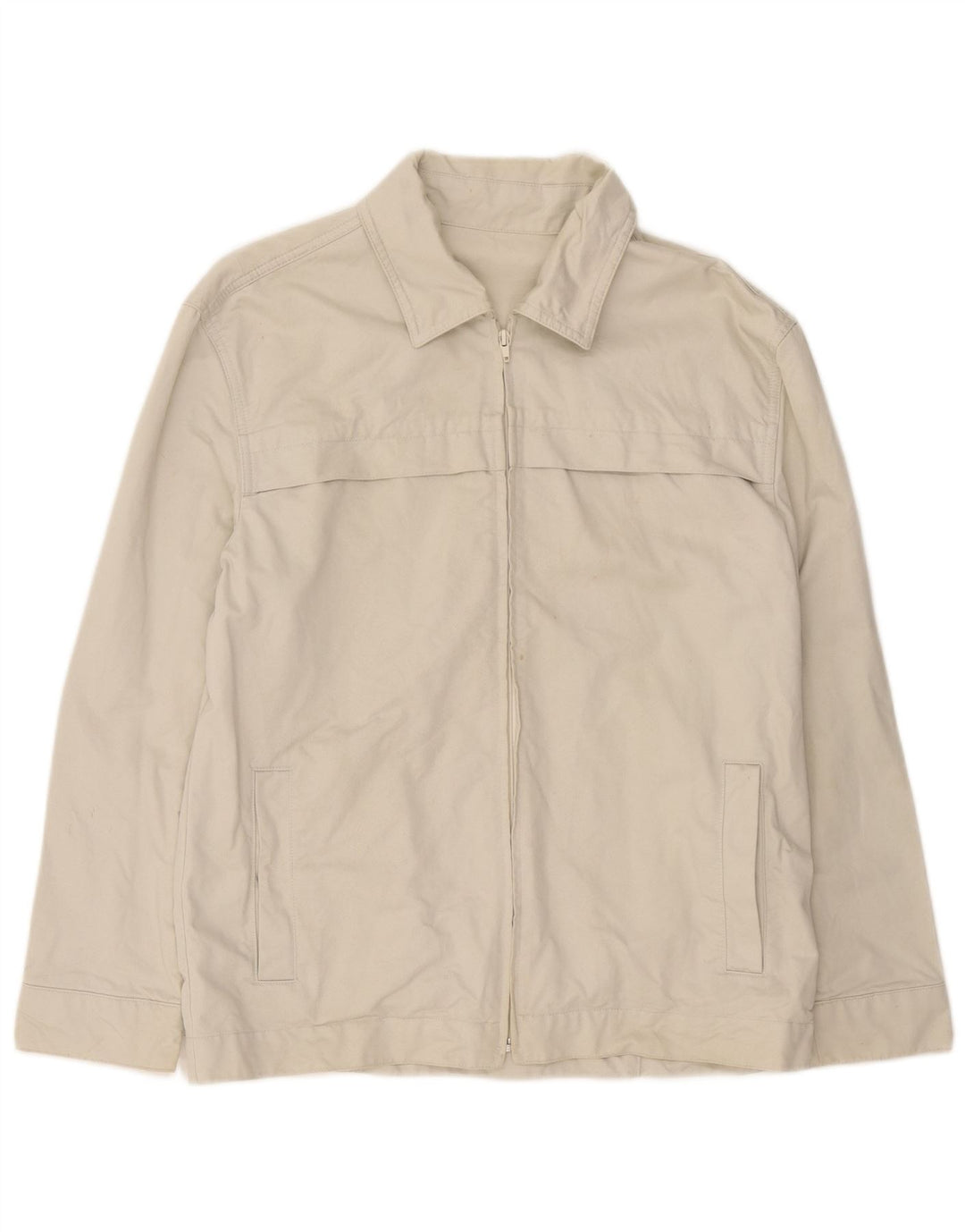 Kappa Herren Bomberjacke UK 40 Large Beige Baumwolle