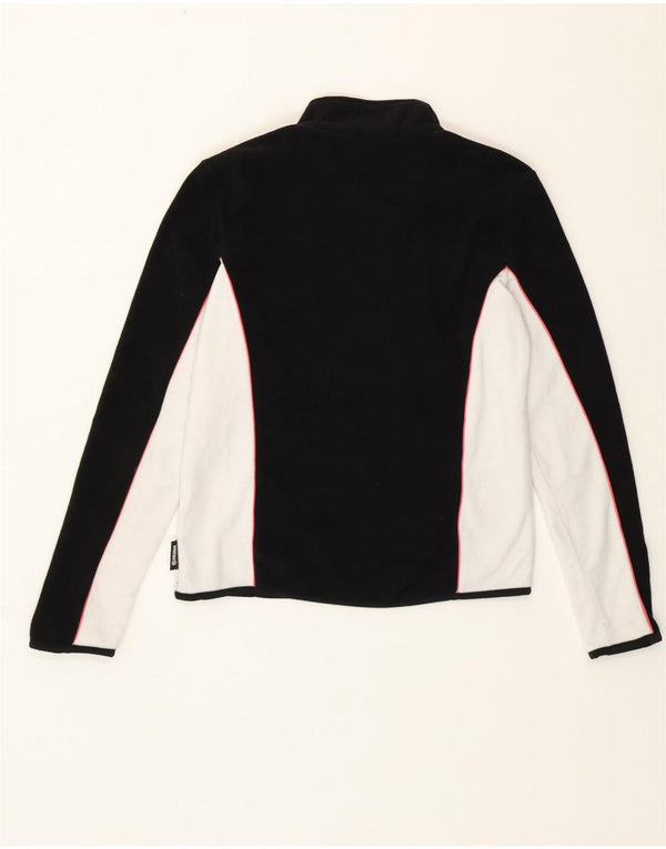 Colmar Damen-Fleecepullover UK 14 Mittelschwarzes Colourblock-Polyester