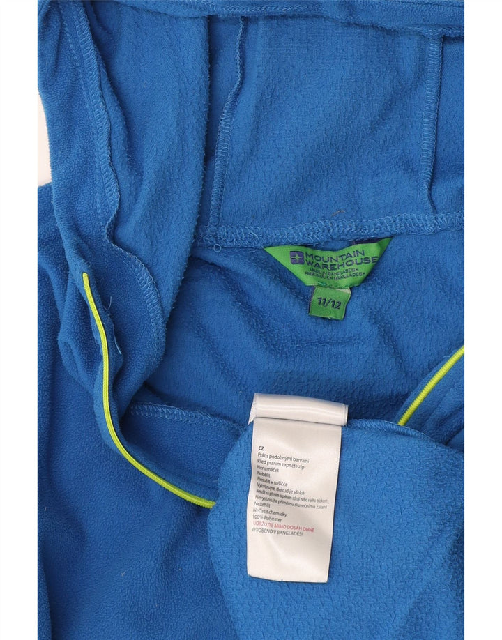 MOUNTAIN WAREHOUSE Jungen-Fleecepullover mit Kapuze und Reißverschluss, 11–12 Jahre, Blau
