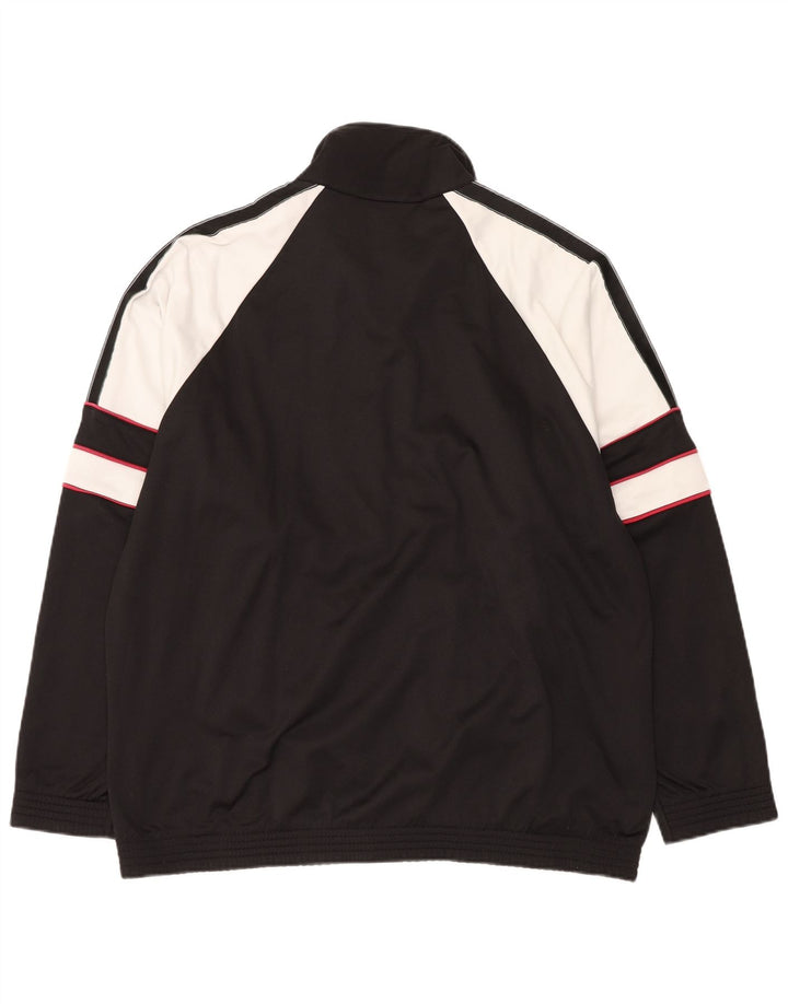 ASICS Herren-Trainingsanzug mit grafischem Oberteil, IT 56 XL, Schwarz, Farbblock