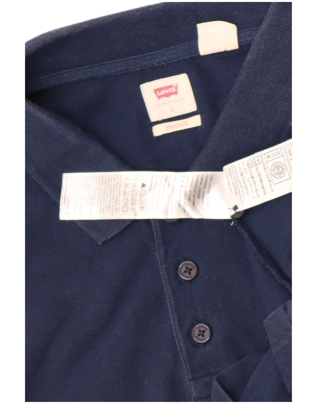 Levi's Herren Standard-Poloshirt, groß, marineblau, Baumwolle