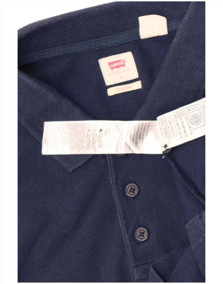 Levi's Herren Standard-Poloshirt, groß, marineblau, Baumwolle