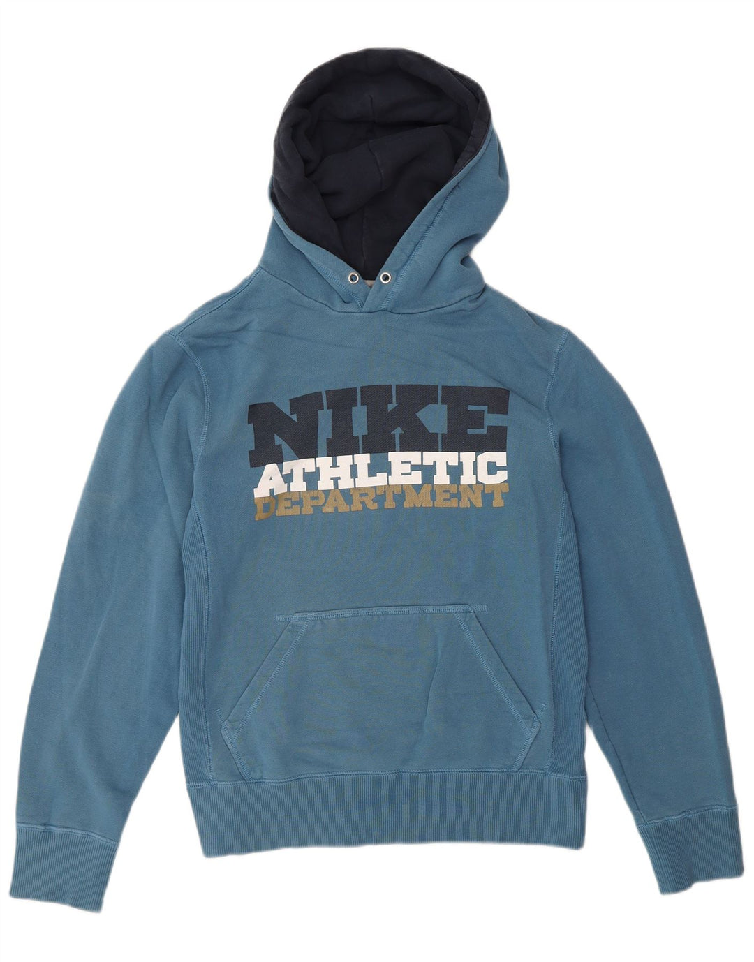 NIKE Herren-Kapuzenpullover mit Grafik, Größe S, Blau, Baumwolle