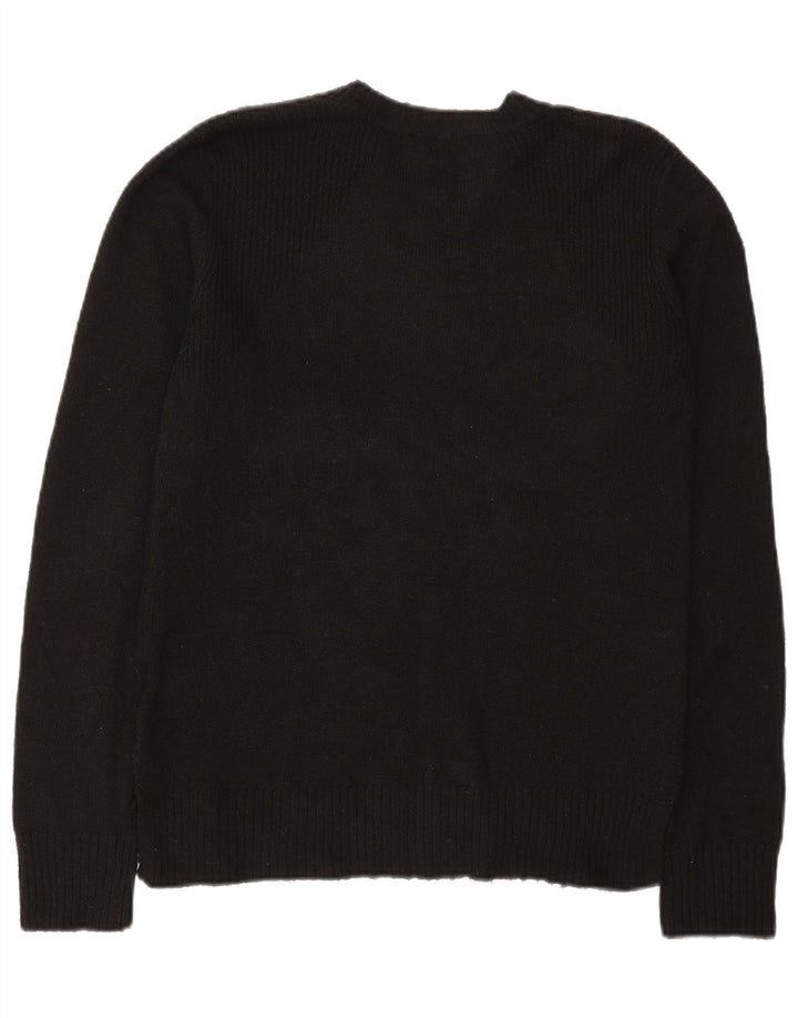 Oasis Damen-Pullover mit Rundhalsausschnitt, UK 12, Mittelschwarz, Polyester