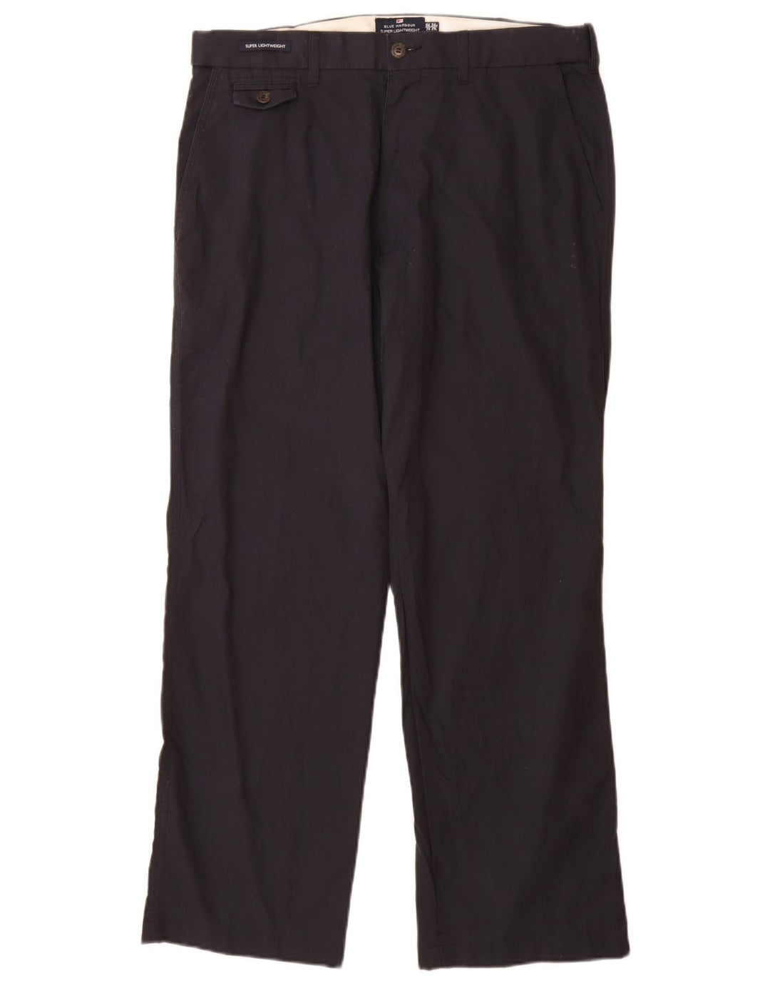 MARKS & SPENCER Herren Blue Harbor Chinohose W34 L29 Marineblau