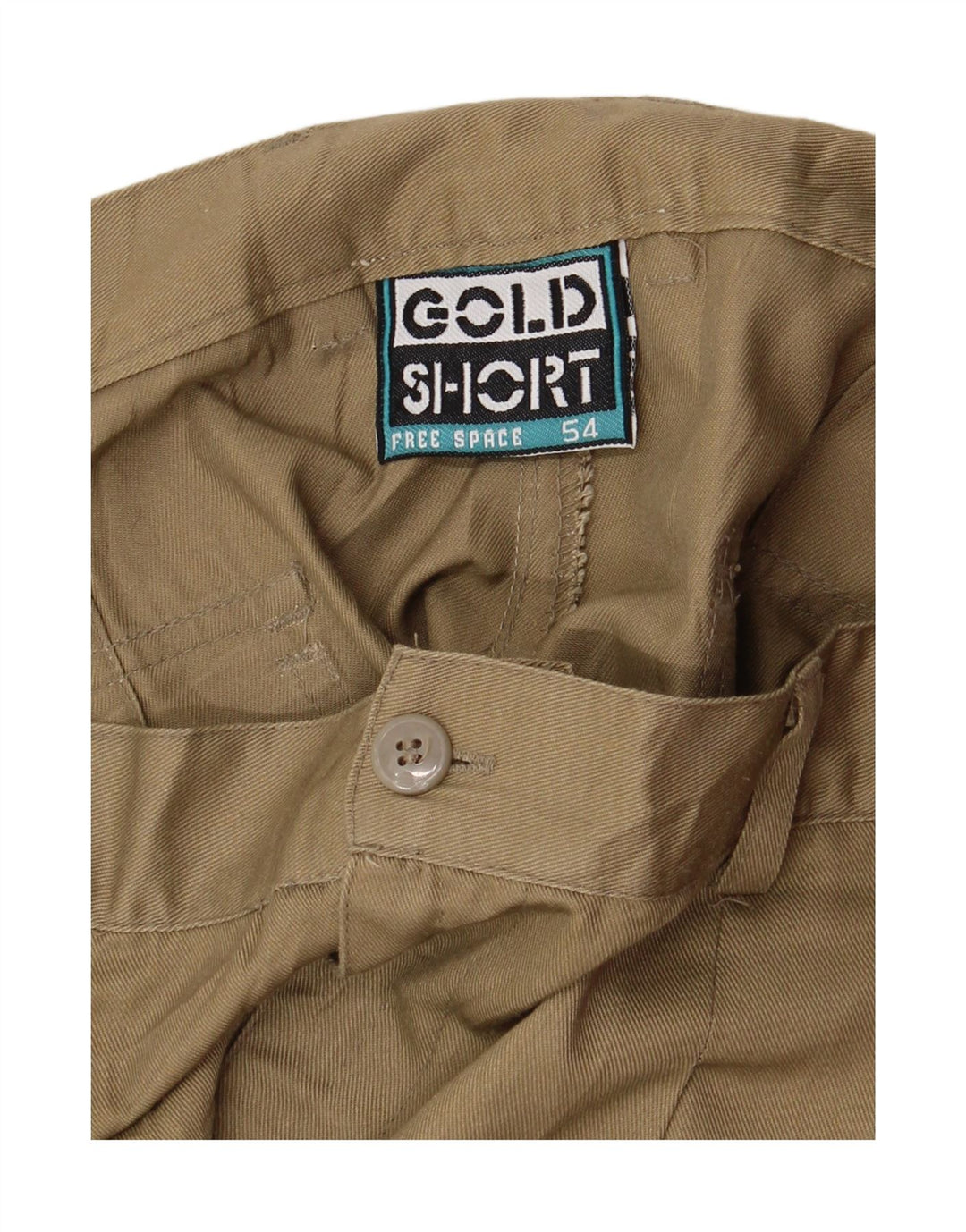 Vintage Herren Chino-Shorts mit Pegged, IT 54, 2XL, W36, Beige, Polyester