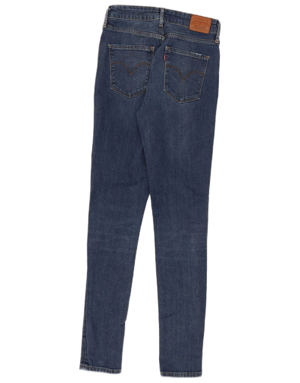Levi's Damen 721 High Rise Skinny Jeans W28 L32 Blaue Baumwolle