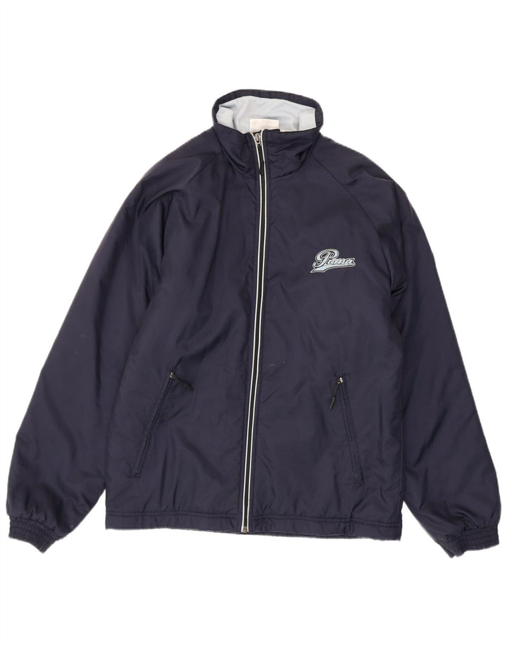 Puma Herren-Trainingsanzug-Top-Jacke, klein, marineblaues Nylon