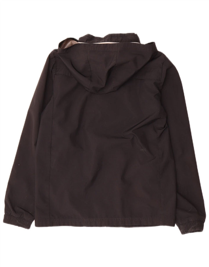 Adidas Regenjacke mit Kapuze für Jungen, 11–12 Jahre, schwarzes Polyester