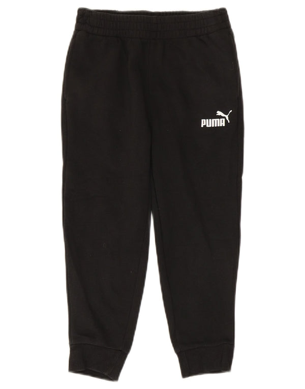 Puma Jungen-Trainingshose, Jogginghose, 5–6 Jahre, schwarze Baumwolle