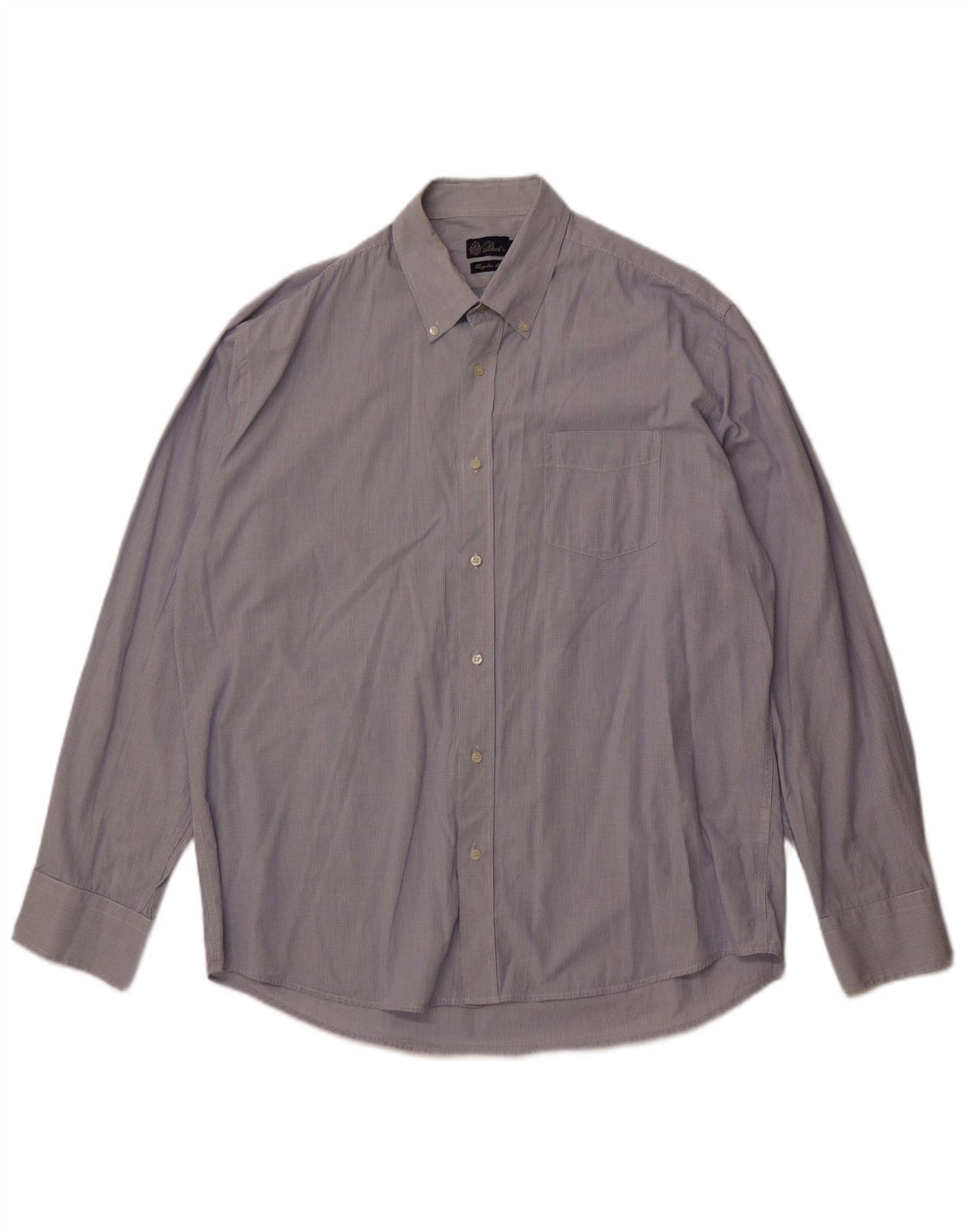 DACK'S Herren-Hemd mit normaler Passform, 2XL, blau kariert