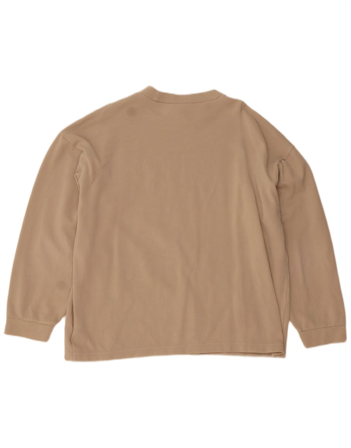 Adidas Herren Top Langarm XL Beige Baumwolle