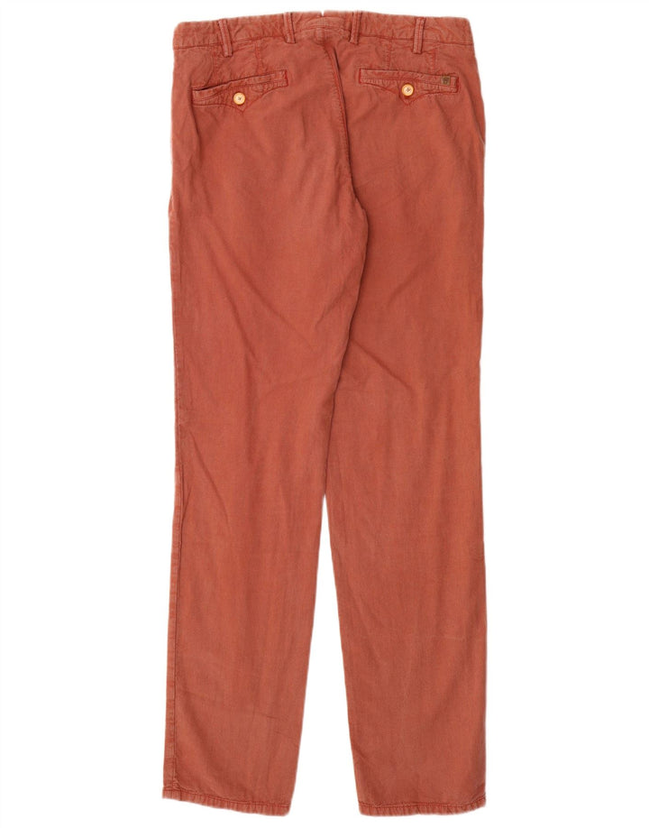 MASSIMO DUTTI Herren-Chinohose mit lässiger Passform, EU 42, Größe L, W32, L32, Rot