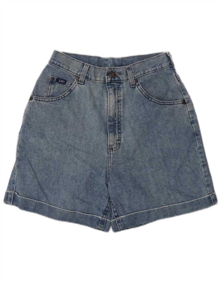Lee Damen-Jeansshorts mit hoher Taille, US 10, Größe L, W27, Blau, klassisch