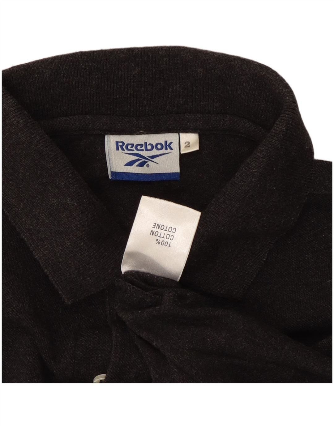 REEBOK Herren-Poloshirt aus mittelgrauer Baumwolle