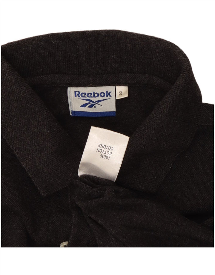 REEBOK Herren-Poloshirt aus mittelgrauer Baumwolle
