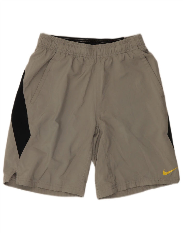 NIKE Sportshorts für Jungen, 10–11 Jahre, mittelgrau, Farbblock-Sport