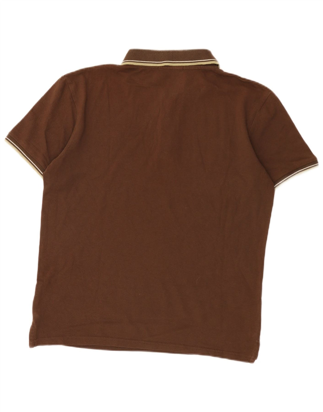 Trussardi Herren Poloshirt Mittelbraun gestreift