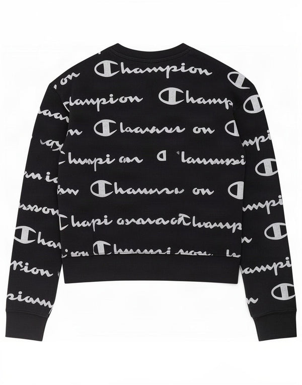 Champion Sweatshirt-Pullover mit Grafik für Mädchen, 13–14 Jahre, XL, Schwarz