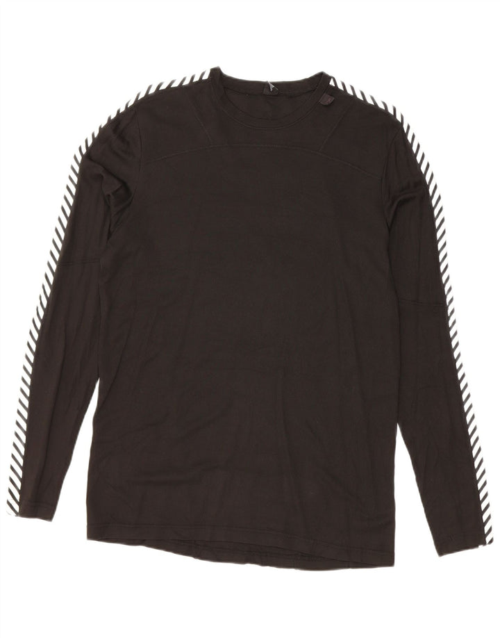 HELLY HANSEN Herren-Top, langärmelig, mittelschwarz, Colourblock-Polyethylen