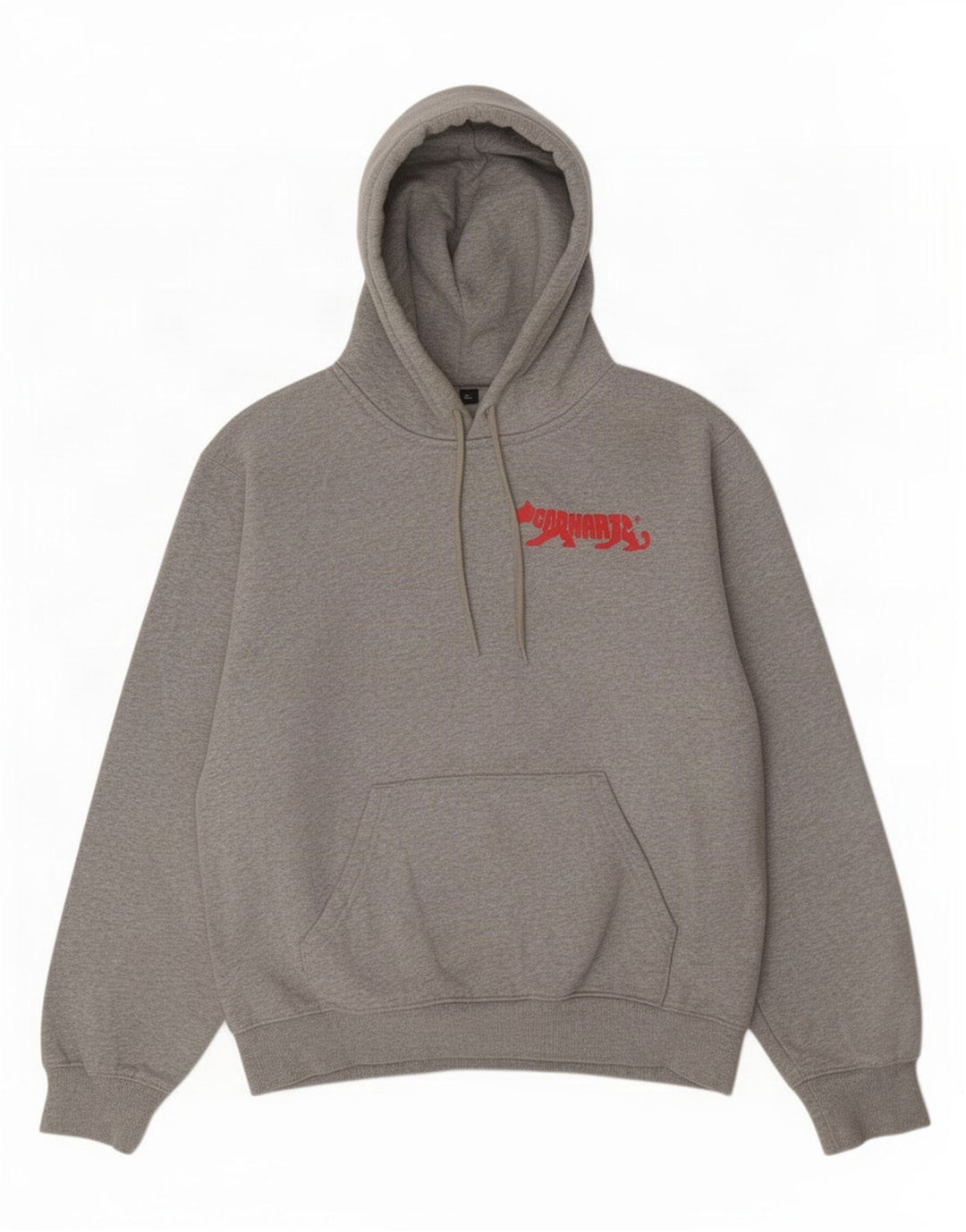 Carhartt Herren-Kapuzenpullover mit Grafik, Größe S, graue Baumwolle