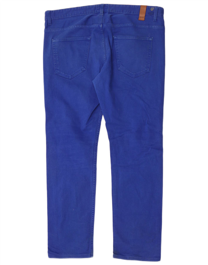 Hugo Boss Herren Slim Jeans W36 L32 Blaue Baumwolle