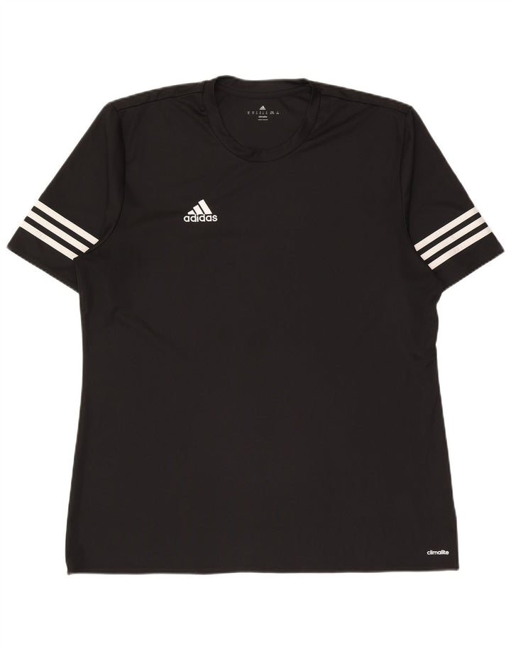 Adidas Herren Climalite T-Shirt Top XL Schwarz Polyester