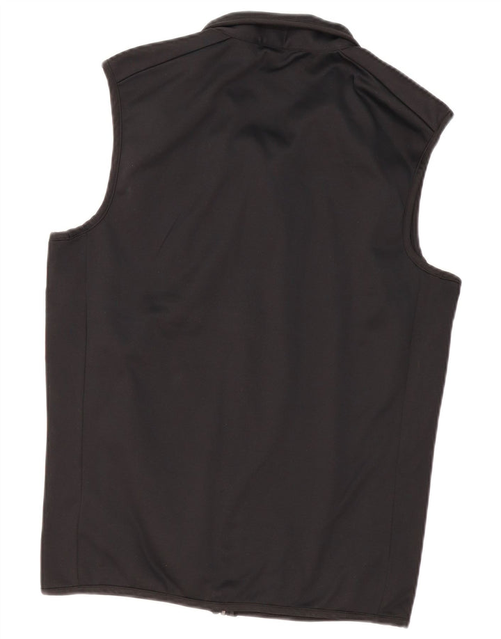 Chaps Herren-Trainingsanzug, ärmellos, Jacke, Größe S, Schwarz, Polyester