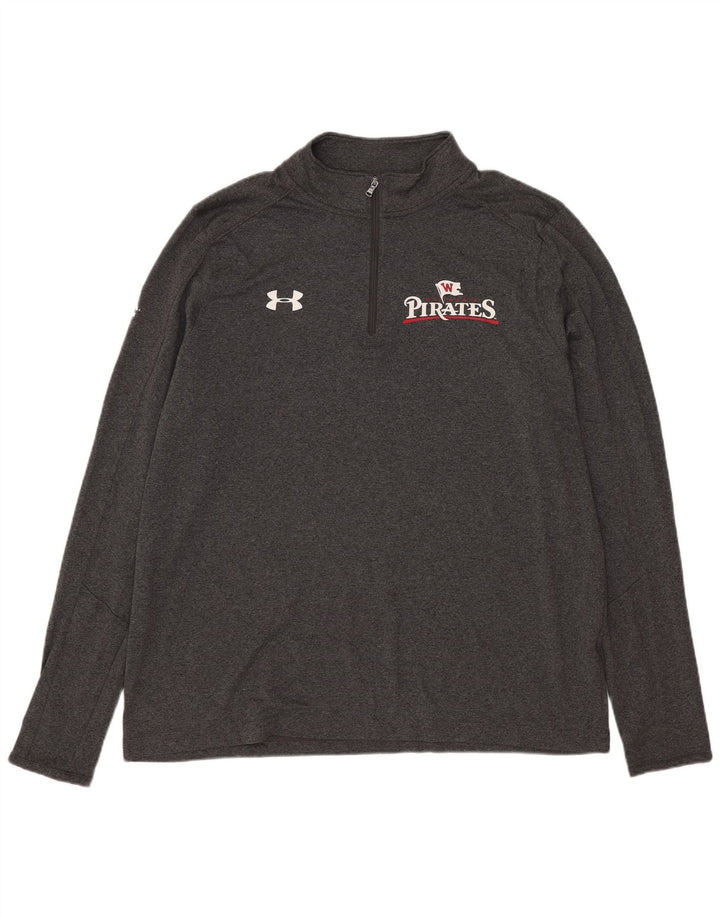 Under Armour Herren Pirates Graphic Pullover-Trainingsanzugoberteil, Größe L, Grau