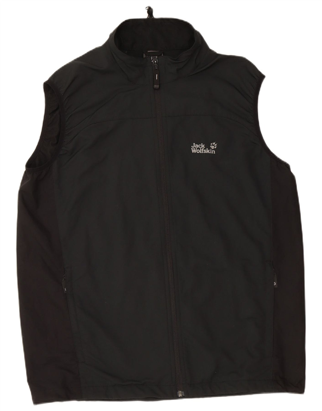 JACK WOLFSKIN Herrenweste UK 48 2XL Schwarzes Colourblock-Polyester