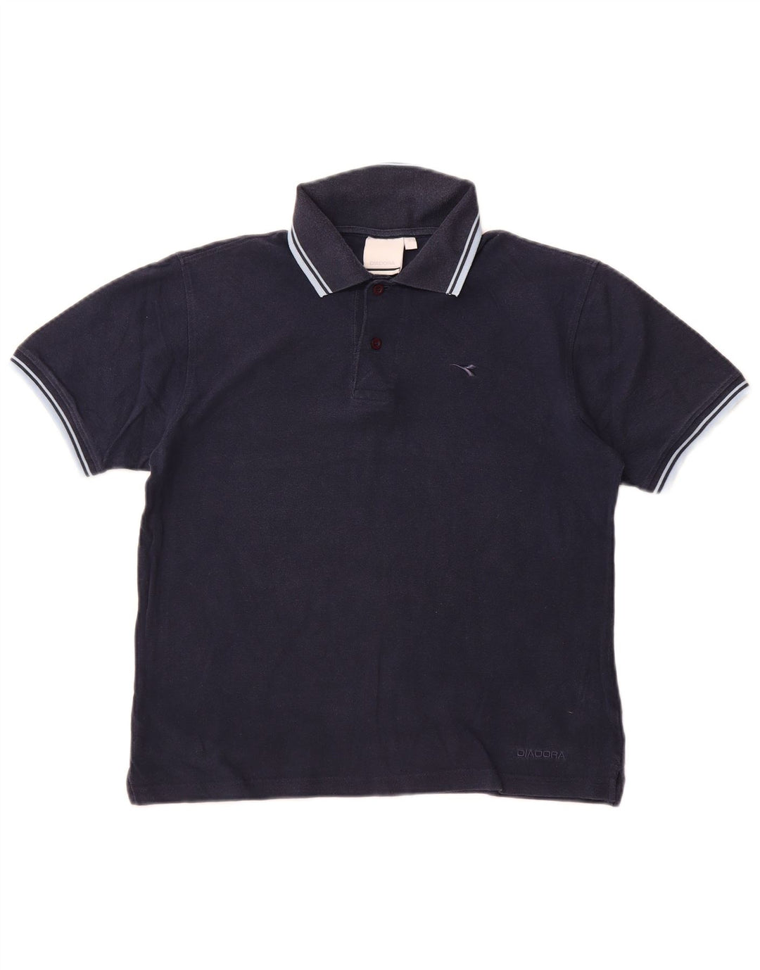 Diadora Herren-Poloshirt, klein, marineblau, Baumwolle