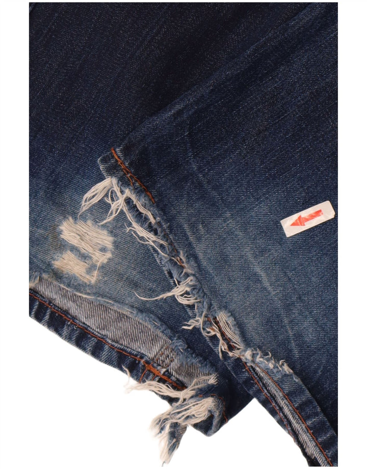 Tommy Hilfiger Herren Distressed Straight Jeans W31 L36 Blau