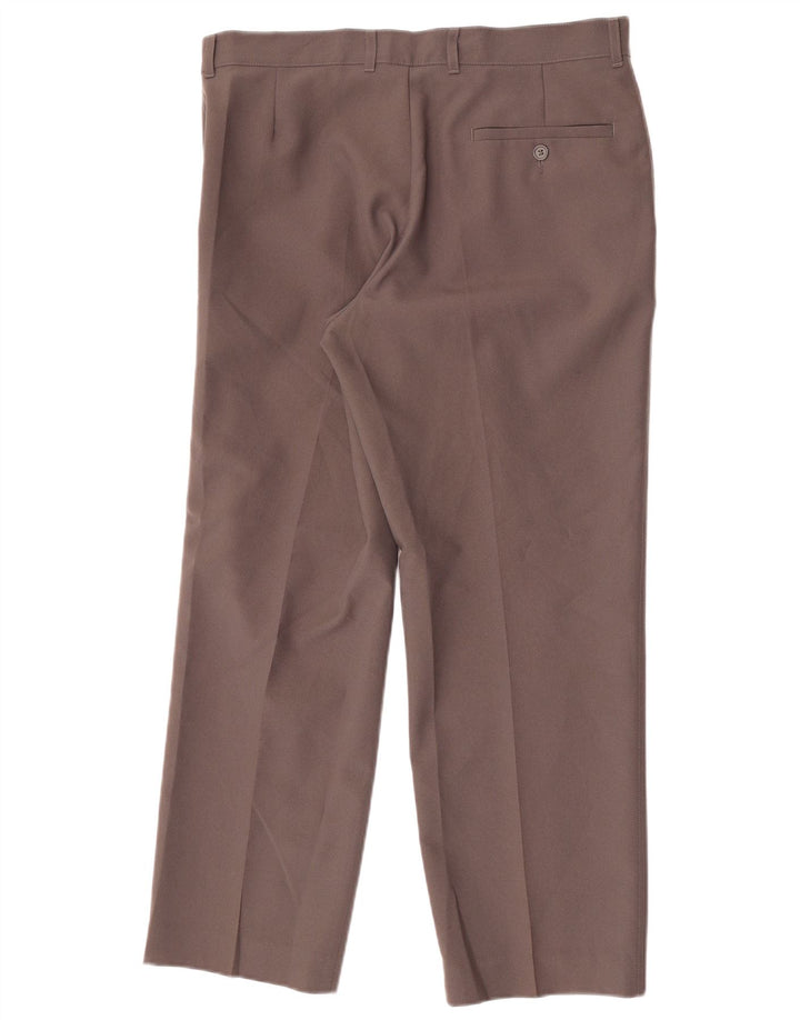 Gerade Herren-Chinohose von Marks & Spencer, W34, L29, braun, Polyester