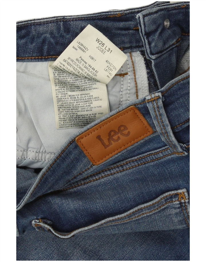 Lee Damen Jodee Skinny Jeans W26 L27 Blaue Baumwolle