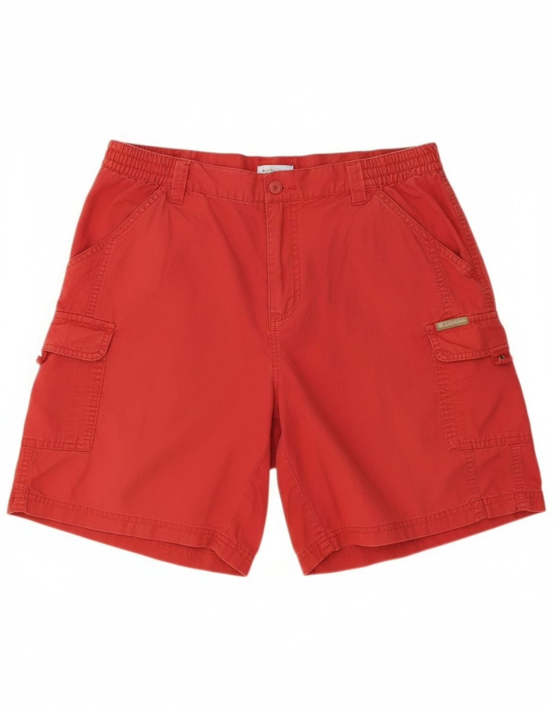 Columbia Damen Cargo-Shorts, Größe L, W36, rote Baumwolle