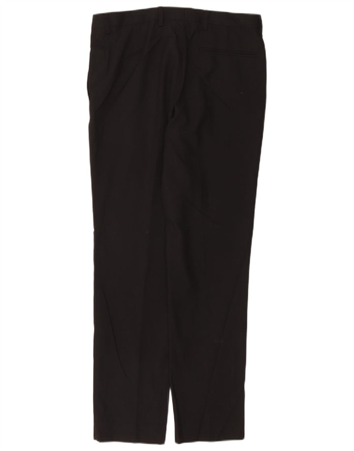 Marks & Spencer Damen Slim Fit Anzughose W32 L31 Schwarz Polyester