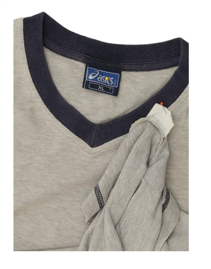 ASICS Boys T-Shirt Top 11-12 Years XL  Grey Cotton