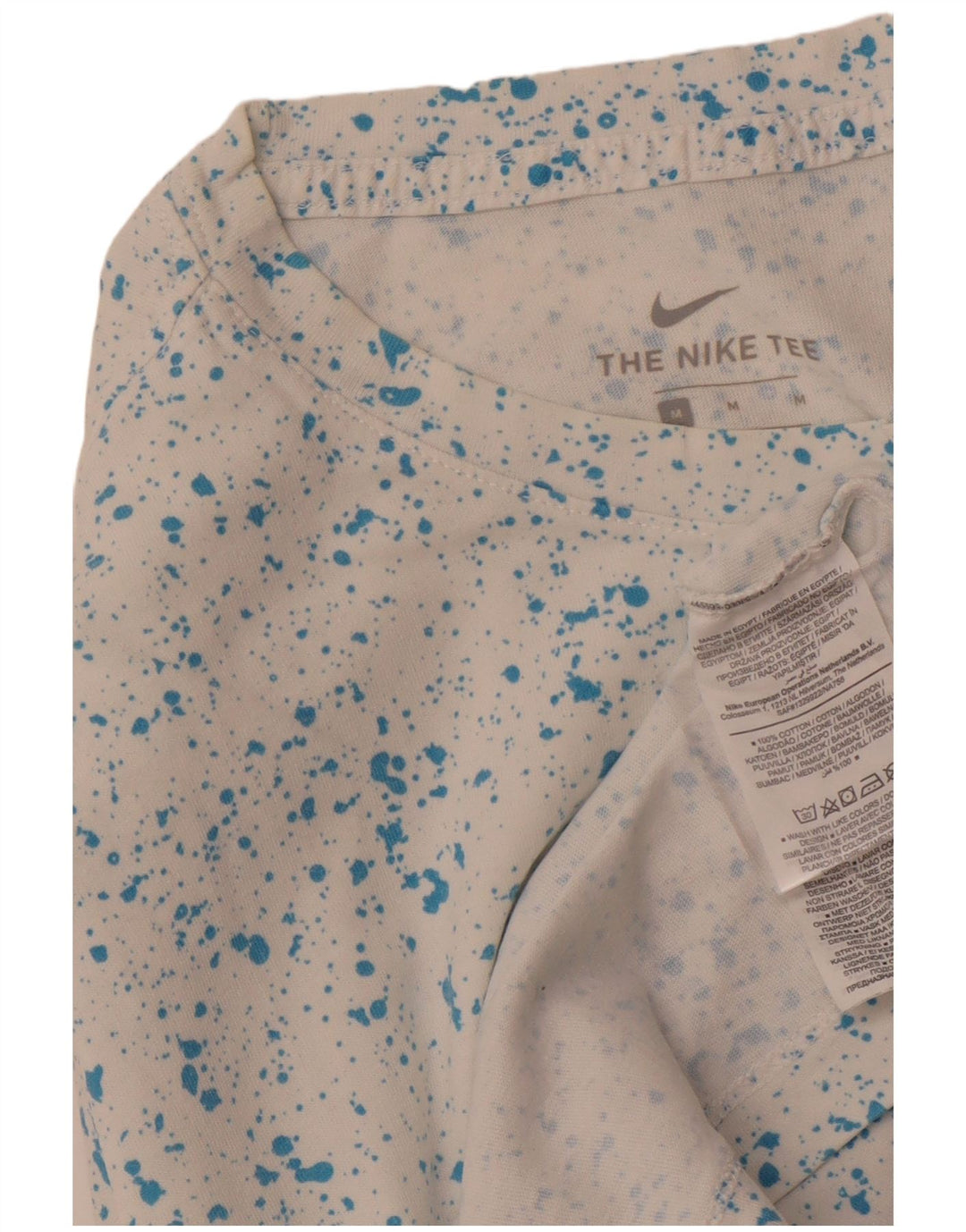 NIKE Herren-T-Shirt mit Grafik, mittelweiß gesprenkelte Baumwolle